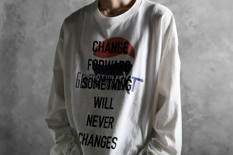 画像をギャラリービューアに読み込む, CHANGES VINTAGE REMAKE MULTI PANEL LONG SLEEVE TEE (MULTI WHITE #Pepsi)