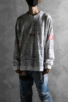 画像をギャラリービューアに読み込む, CHANGES VINTAGE REMAKE QUARTET PANEL LONG SLEEVE TEE (MULTI WHITE #map)