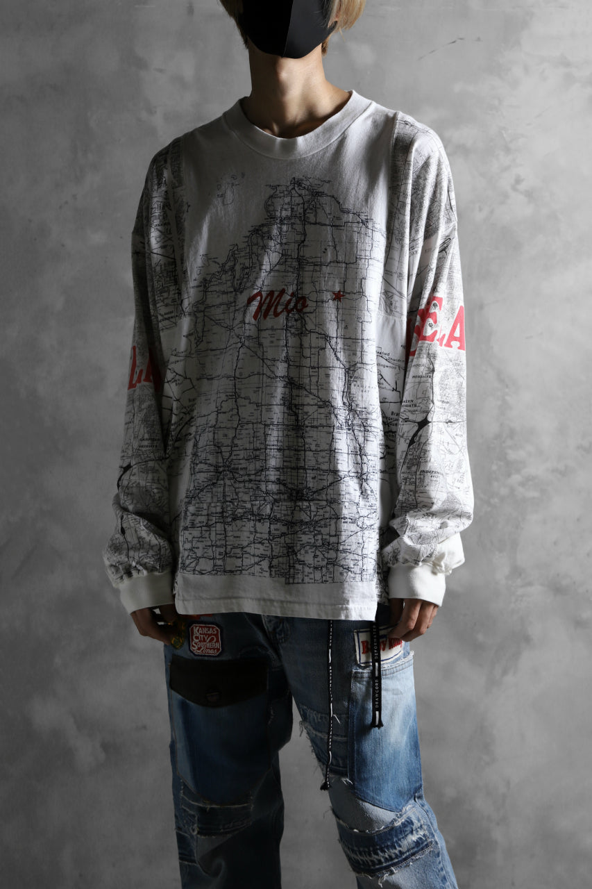 画像をギャラリービューアに読み込む, CHANGES VINTAGE REMAKE QUARTET PANEL LONG SLEEVE TEE (MULTI WHITE #map)