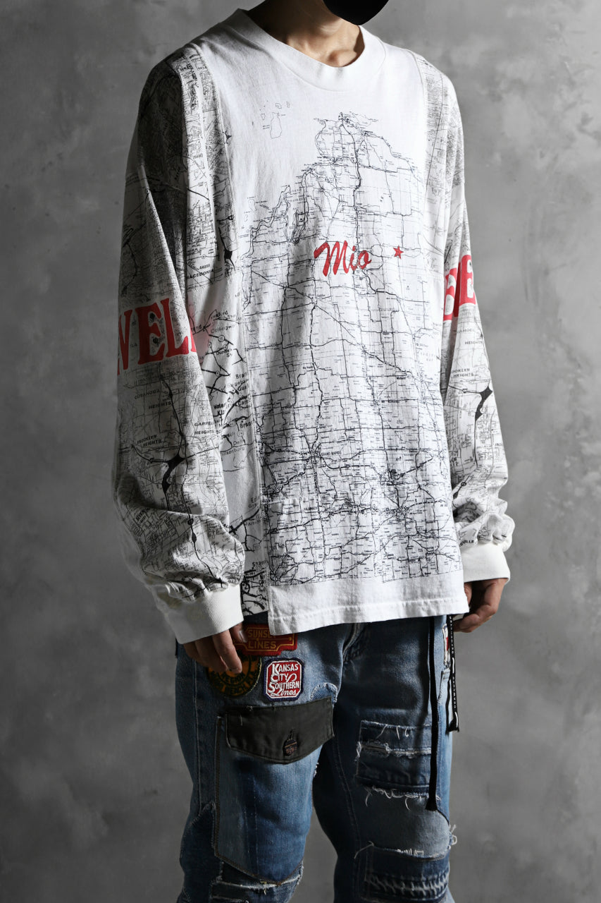 画像をギャラリービューアに読み込む, CHANGES VINTAGE REMAKE QUARTET PANEL LONG SLEEVE TEE (MULTI WHITE #map)