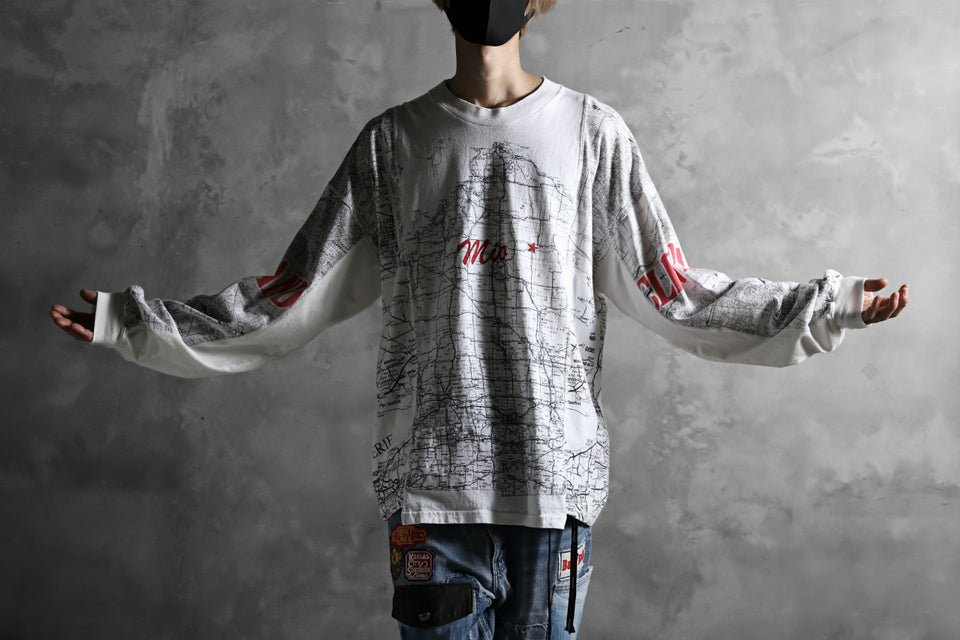 画像をギャラリービューアに読み込む, CHANGES VINTAGE REMAKE QUARTET PANEL LONG SLEEVE TEE (MULTI WHITE #map)
