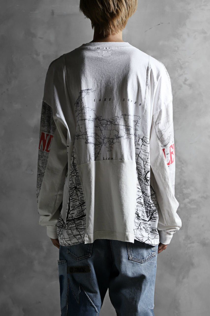 画像をギャラリービューアに読み込む, CHANGES VINTAGE REMAKE QUARTET PANEL LONG SLEEVE TEE (MULTI WHITE #map)
