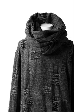 画像をギャラリービューアに読み込む, KLASICA TIP SAB-CREW PULL OVER / TECH INTERSIA PILE (MIX GREY)