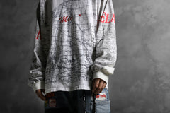 画像をギャラリービューアに読み込む, CHANGES VINTAGE REMAKE QUARTET PANEL LONG SLEEVE TEE (MULTI WHITE #map)