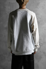 画像をギャラリービューアに読み込む, CHANGES VINTAGE REMAKE RAGLAN-DOLMAN SLEEVE SWEAT SHIRT (GREY x BEIGE)