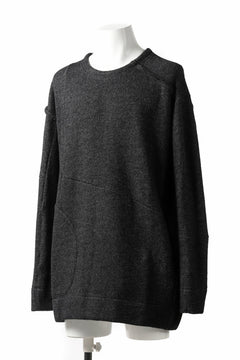 画像をギャラリービューアに読み込む, KLASICA SAB CREW PULL OVER / WOOL&COTTON JERSEY (HEATHER)