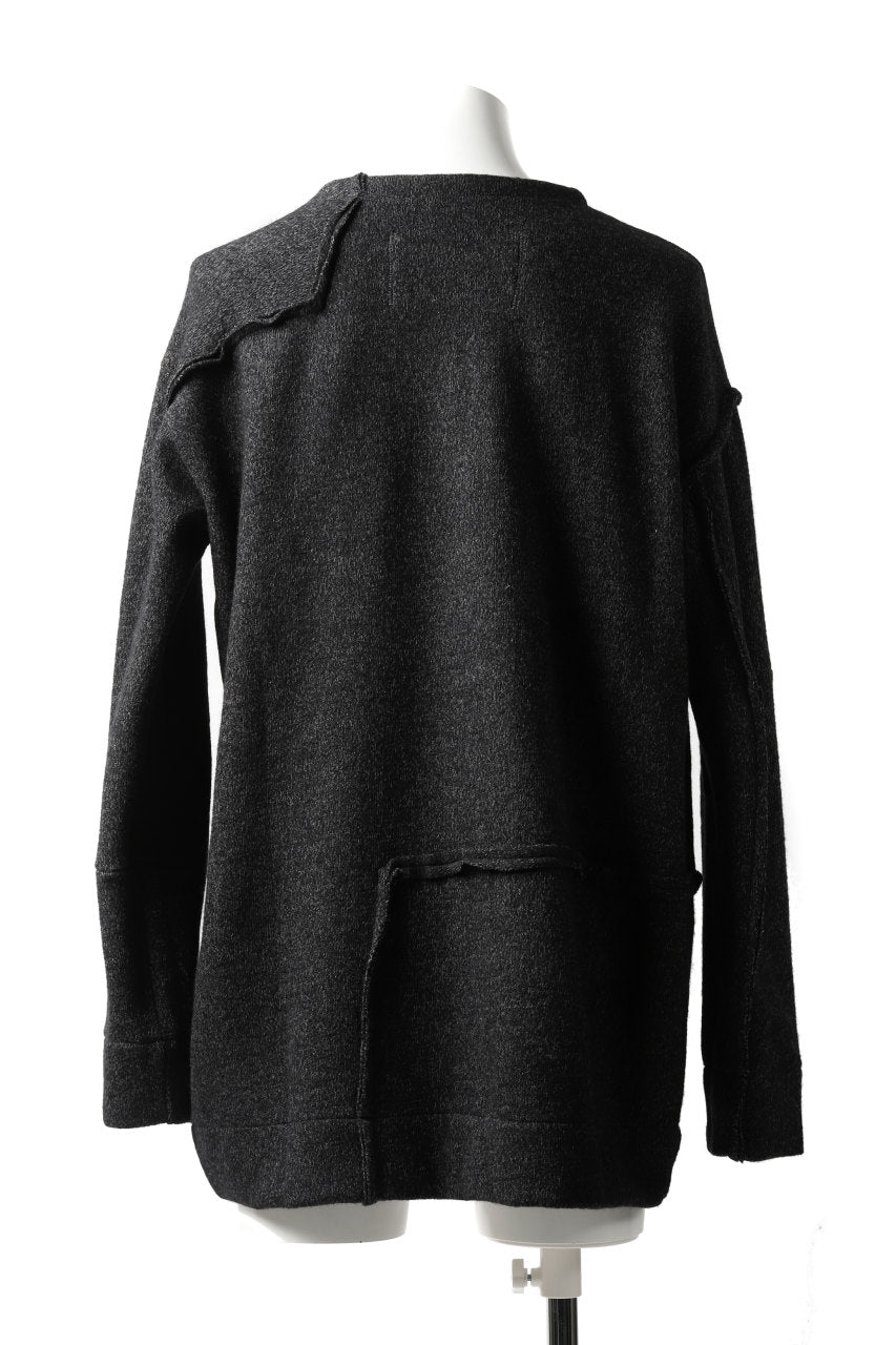 画像をギャラリービューアに読み込む, KLASICA SAB CREW PULL OVER / WOOL&COTTON JERSEY (HEATHER)