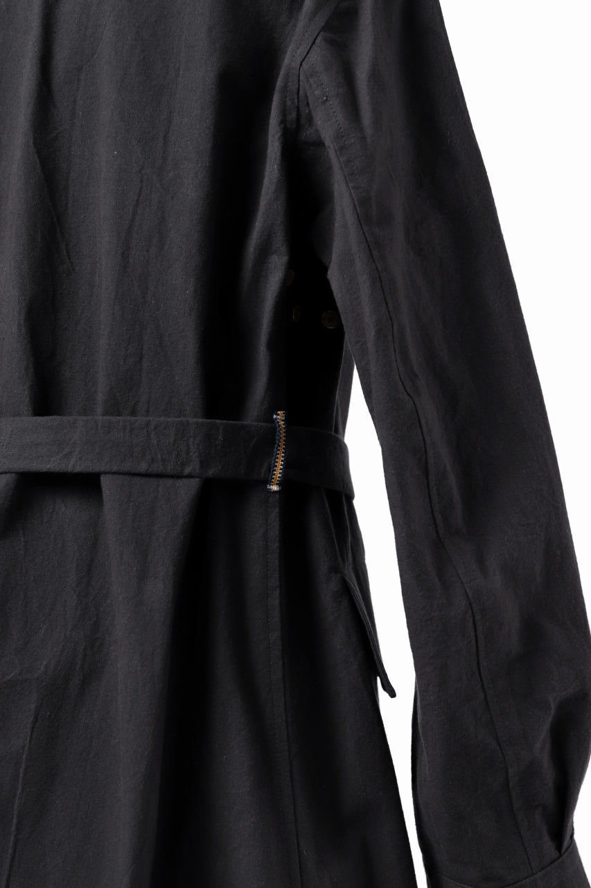 画像をギャラリービューアに読み込む, ierib exclusive storm coat 1940  / boiled waxy cotton (GREY)