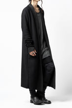 画像をギャラリービューアに読み込む, thomkrom LONG CARDIGAN JACKET / HEAVY WAFFLE JERSEY (BLACK)