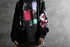 画像をギャラリービューアに読み込む, CHANGES VINTAGE REMAKE QUARTET PANEL LONG SLEEVE TEE (MULTI BLACK #B)