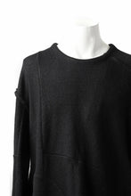 画像をギャラリービューアに読み込む, KLASICA SAB CREW PULL OVER / WOOL&COTTON JERSEY (BLACK)