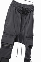 画像をギャラリービューアに読み込む, A.F ARTEFACT FLAP ZIP SARROUEL SKINNY PANTS / COTTON SWEAT (GREY)