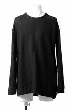画像をギャラリービューアに読み込む, KLASICA SAB CREW PULL OVER / WOOL&COTTON JERSEY (BLACK)