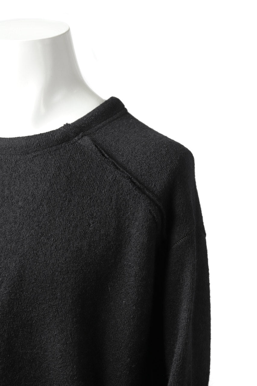 画像をギャラリービューアに読み込む, KLASICA SAB CREW PULL OVER / WOOL&COTTON JERSEY (BLACK)