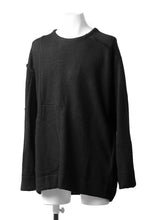 画像をギャラリービューアに読み込む, KLASICA SAB CREW PULL OVER / WOOL&COTTON JERSEY (BLACK)