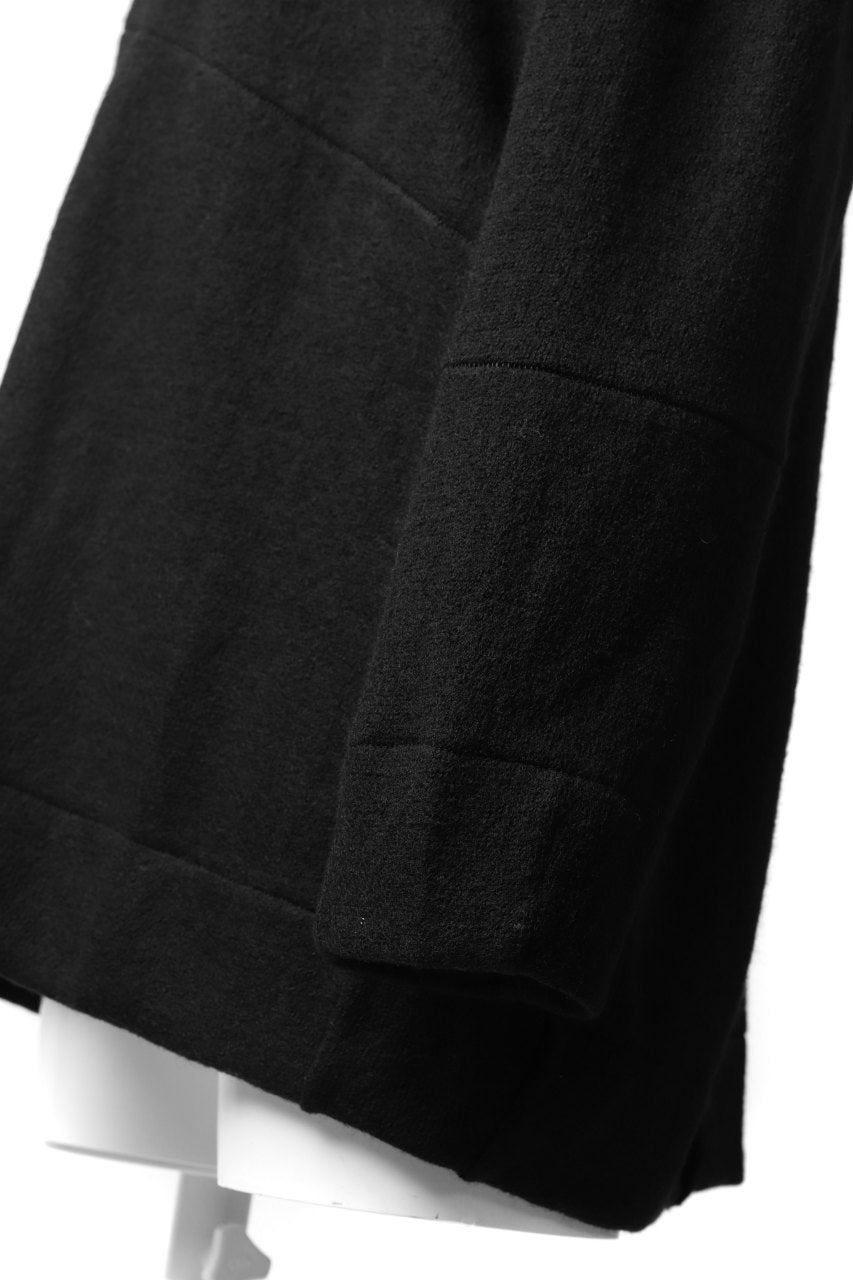 画像をギャラリービューアに読み込む, KLASICA SAB CREW PULL OVER / WOOL&COTTON JERSEY (BLACK)