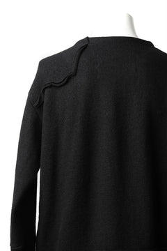画像をギャラリービューアに読み込む, KLASICA SAB CREW PULL OVER / WOOL&COTTON JERSEY (BLACK)