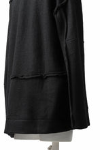 画像をギャラリービューアに読み込む, KLASICA SAB CREW PULL OVER / WOOL&COTTON JERSEY (BLACK)