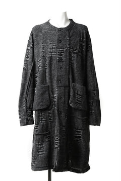 画像をギャラリービューアに読み込む, KLASICA TIP SAB-GENOU CARDIGAN-COAT / TECH INTERSIA PILE (MIX GREY)