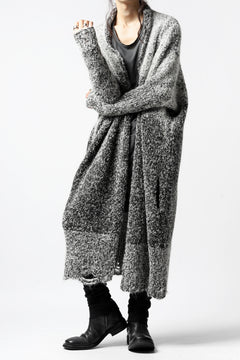 画像をギャラリービューアに読み込む, thomkrom RELAX LONG KNIT CARDIGAN/ ALPACA (MELANGE)