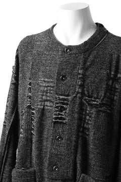 画像をギャラリービューアに読み込む, KLASICA TIP SAB-GENOU CARDIGAN-COAT / TECH INTERSIA PILE (MIX GREY)