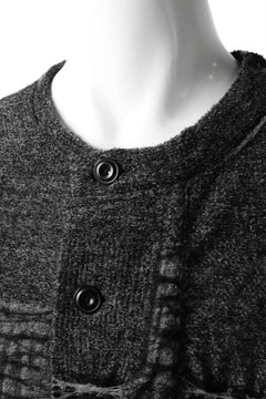 画像をギャラリービューアに読み込む, KLASICA TIP SAB-GENOU CARDIGAN-COAT / TECH INTERSIA PILE (MIX GREY)