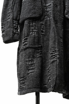 画像をギャラリービューアに読み込む, KLASICA TIP SAB-GENOU CARDIGAN-COAT / TECH INTERSIA PILE (MIX GREY)