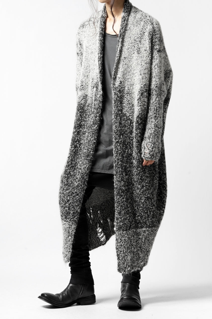 画像をギャラリービューアに読み込む, thomkrom RELAX LONG KNIT CARDIGAN/ ALPACA (MELANGE)