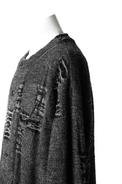 画像をギャラリービューアに読み込む, KLASICA TIP SAB-GENOU CARDIGAN-COAT / TECH INTERSIA PILE (MIX GREY)