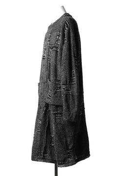 画像をギャラリービューアに読み込む, KLASICA TIP SAB-GENOU CARDIGAN-COAT / TECH INTERSIA PILE (MIX GREY)