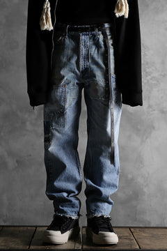 画像をギャラリービューアに読み込む, CHANGES VINTAGE REMAKE DENIM STRAIGHT PANTS / RARE DENIM (INDIGO #B)
