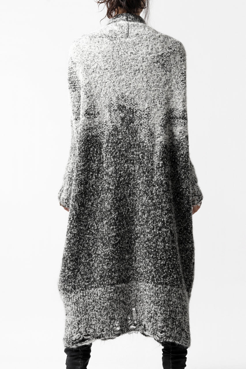 画像をギャラリービューアに読み込む, thomkrom RELAX LONG KNIT CARDIGAN/ ALPACA (MELANGE)