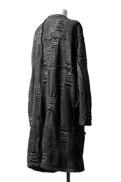 画像をギャラリービューアに読み込む, KLASICA TIP SAB-GENOU CARDIGAN-COAT / TECH INTERSIA PILE (MIX GREY)