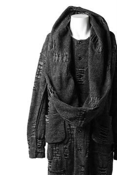 画像をギャラリービューアに読み込む, KLASICA TIP SAB-GENOU CARDIGAN-COAT / TECH INTERSIA PILE (MIX GREY)