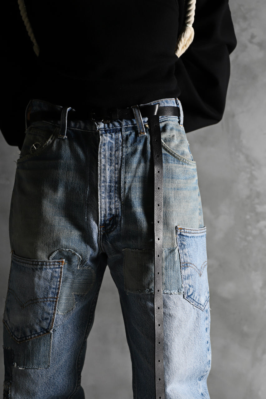画像をギャラリービューアに読み込む, CHANGES VINTAGE REMAKE DENIM STRAIGHT PANTS / RARE DENIM (INDIGO #B)