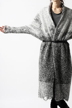 画像をギャラリービューアに読み込む, thomkrom RELAX LONG KNIT CARDIGAN/ ALPACA (MELANGE)