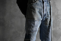 画像をギャラリービューアに読み込む, CHANGES VINTAGE REMAKE DENIM STRAIGHT PANTS / RARE DENIM (INDIGO #B)