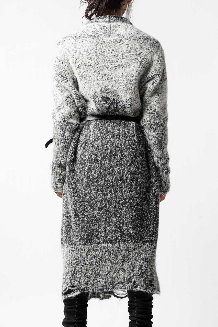 画像をギャラリービューアに読み込む, thomkrom RELAX LONG KNIT CARDIGAN/ ALPACA (MELANGE)