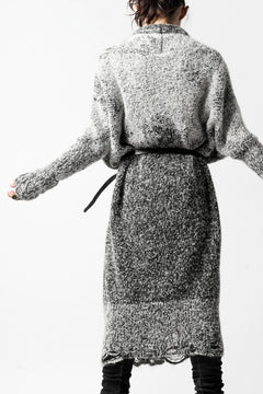 画像をギャラリービューアに読み込む, thomkrom RELAX LONG KNIT CARDIGAN/ ALPACA (MELANGE)