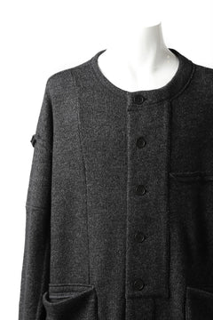画像をギャラリービューアに読み込む, KLASICA SAB GENOU CARDIGAN-COAT / WOOL&COTTON JERSEY (HEATHER)
