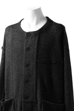 画像をギャラリービューアに読み込む, KLASICA SAB GENOU CARDIGAN-COAT / WOOL&COTTON JERSEY (HEATHER)