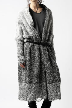 画像をギャラリービューアに読み込む, thomkrom RELAX LONG KNIT CARDIGAN/ ALPACA (MELANGE)