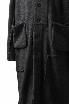画像をギャラリービューアに読み込む, KLASICA SAB GENOU CARDIGAN-COAT / WOOL&COTTON JERSEY (HEATHER)