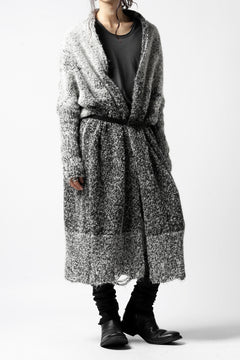 画像をギャラリービューアに読み込む, thomkrom RELAX LONG KNIT CARDIGAN/ ALPACA (MELANGE)