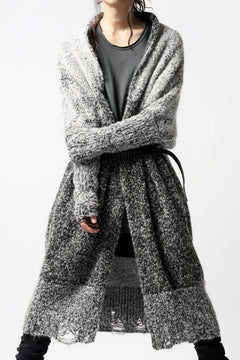 画像をギャラリービューアに読み込む, thomkrom RELAX LONG KNIT CARDIGAN/ ALPACA (MELANGE)