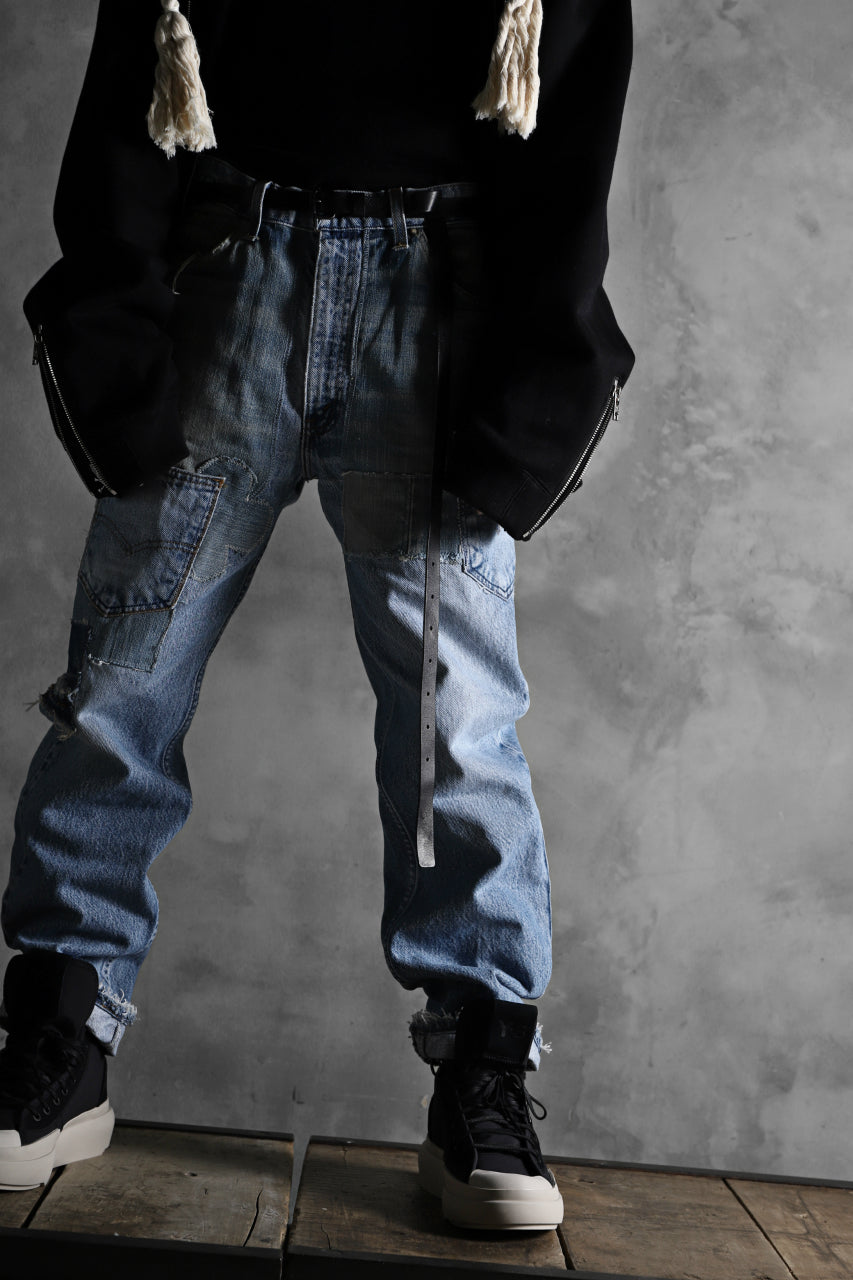 画像をギャラリービューアに読み込む, CHANGES VINTAGE REMAKE DENIM STRAIGHT PANTS / RARE DENIM (INDIGO #B)
