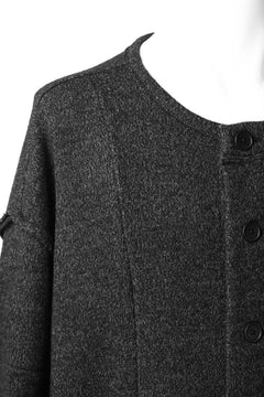 画像をギャラリービューアに読み込む, KLASICA SAB GENOU CARDIGAN-COAT / WOOL&COTTON JERSEY (HEATHER)