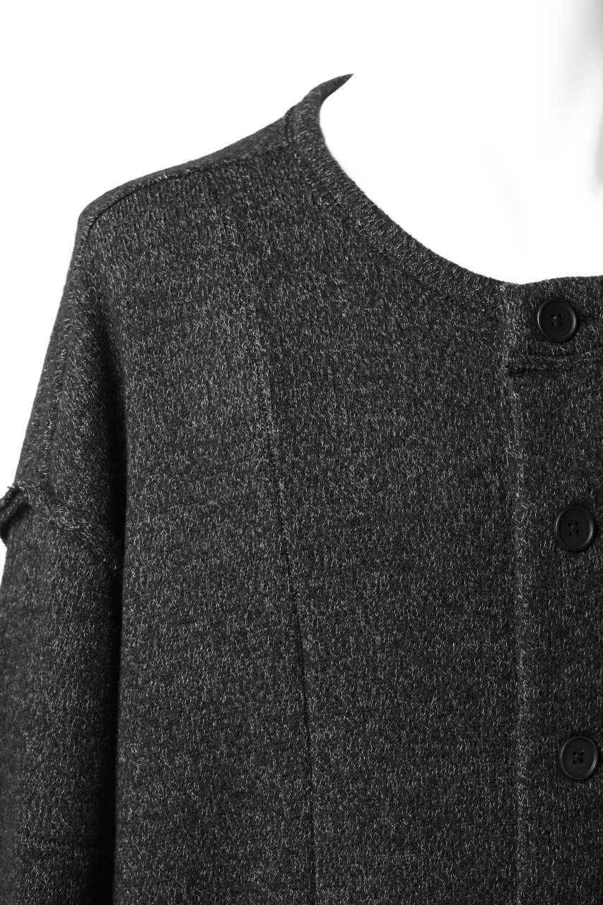 画像をギャラリービューアに読み込む, KLASICA SAB GENOU CARDIGAN-COAT / WOOL&COTTON JERSEY (HEATHER)