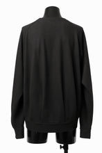 画像をギャラリービューアに読み込む, COLINA TUCK SWEAT TOP / SUPER 140s WASHABLE WOOL (EBONY)