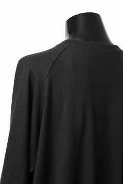 画像をギャラリービューアに読み込む, COLINA TUCK SWEAT TOP / SUPER 140s WASHABLE WOOL (EBONY)